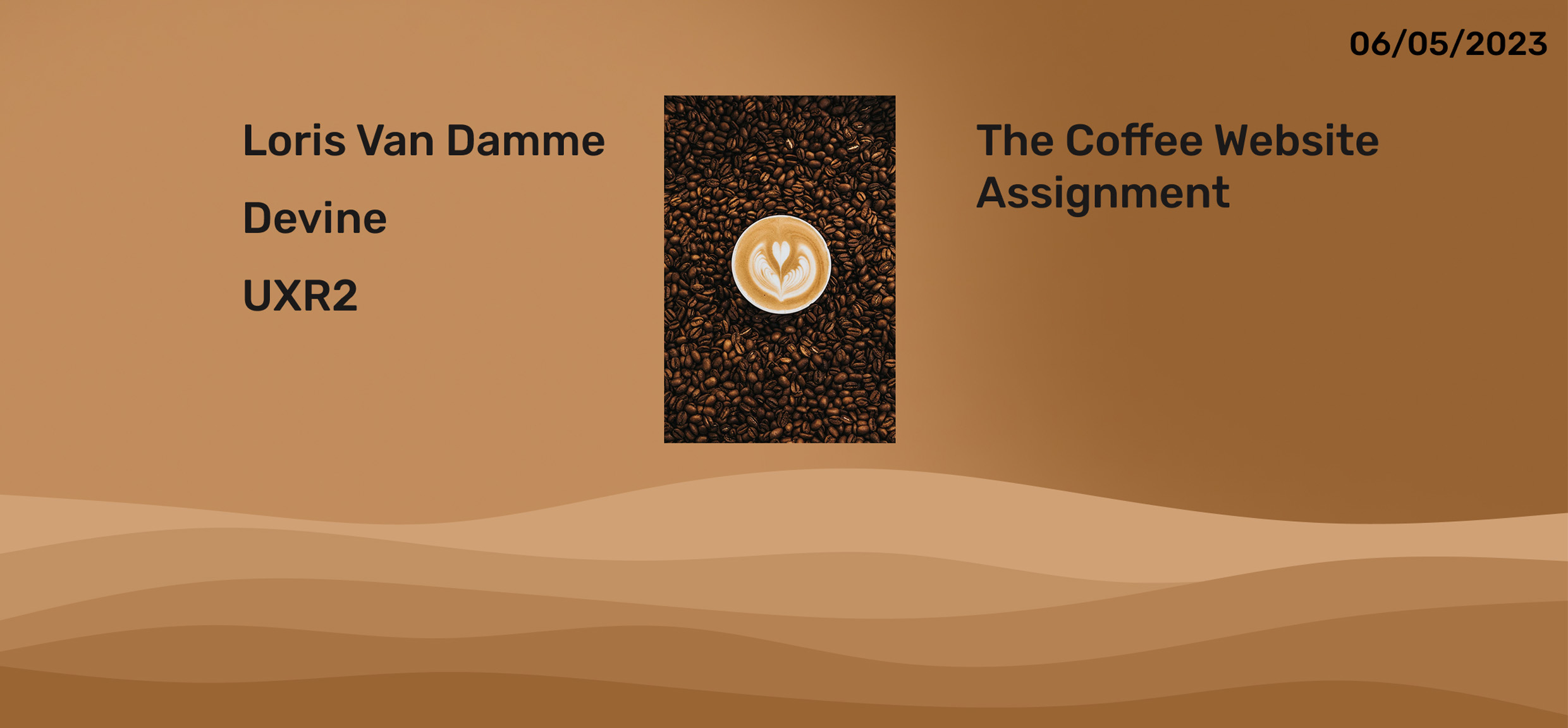 UX: Coffee website